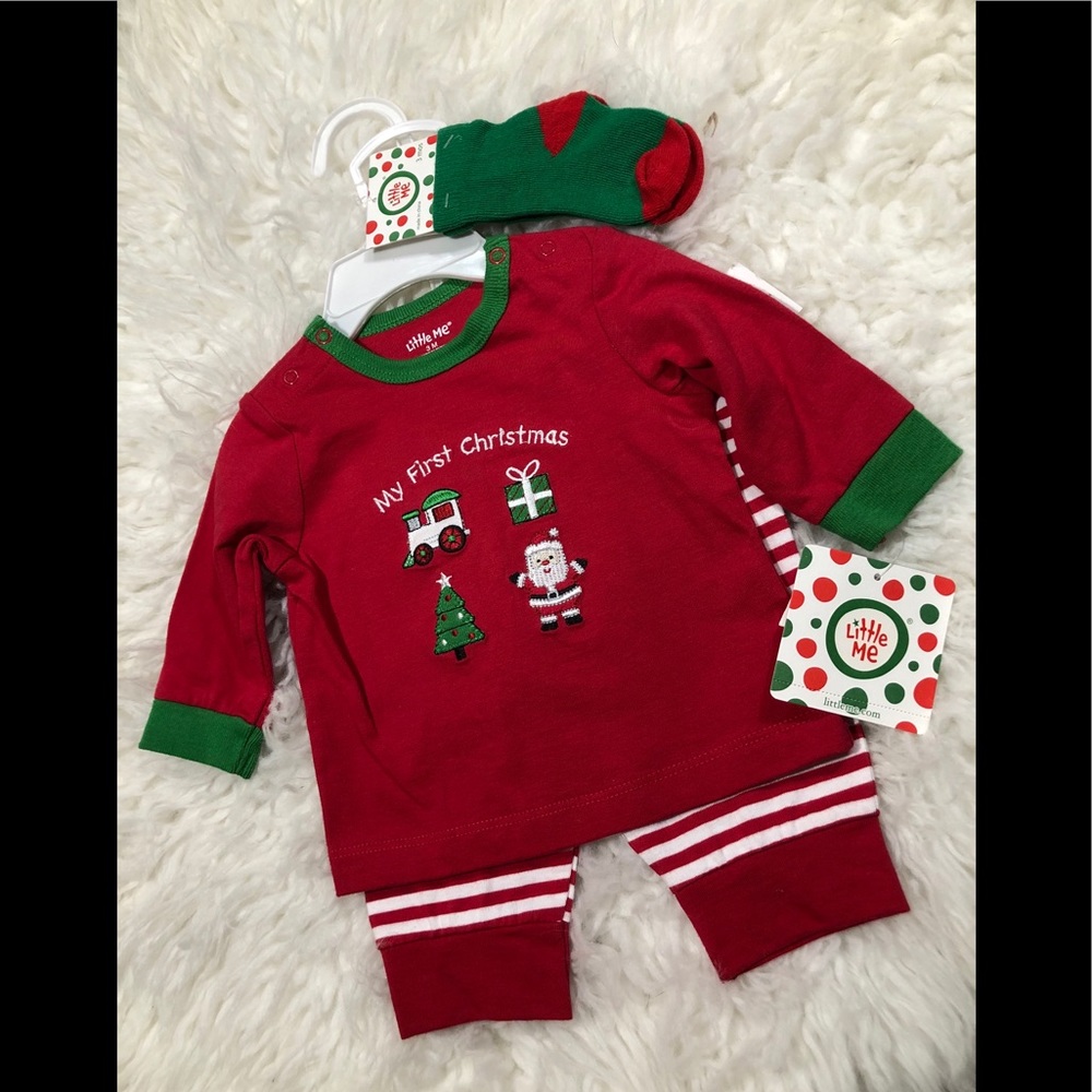 Adorable 3 piece Christmas Outfit; Size 3 months